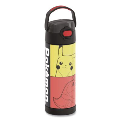 THZF42105PM6M FUNtainer Pokemon Stainless Steel Vacuum Insulated Water Bottle, 16 oz, Multicolor