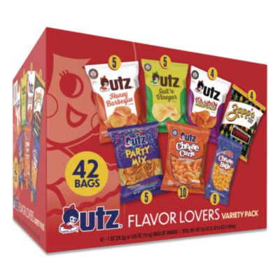 UTZUQF35231 Flavor Lovers Variety Pack, Assorted Flavors, 42/Carton