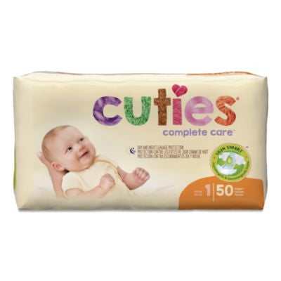 CTJCR1001 Complete Care Diapers, Size 1, 8 lbs to 14 lbs, 200/Carton FIRST QUALITY PRODUCTS INC
