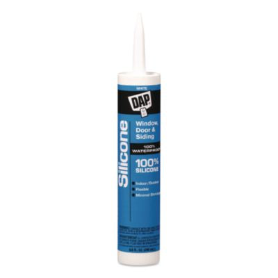 DAP7079808646 100 Percent Silicone Rubber Sealant, 9.8 oz Capsule/Cartridge, White, 12/Pack DAP PRODUCTS INC