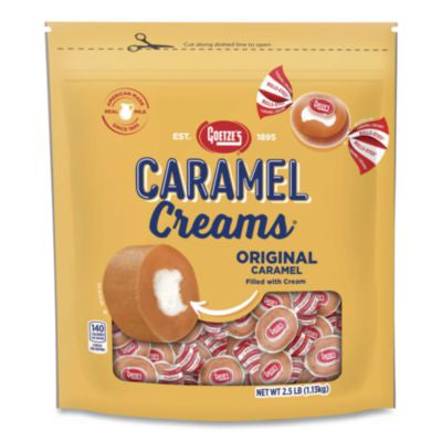 GOC40821 Caramel Creams Candy, 40 oz Resealable Bag