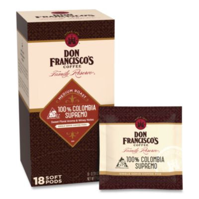 GVNFGS14506 Columbia Supremo Coffee Soft Pods, 18/Box F. GAVINA & SONS INC