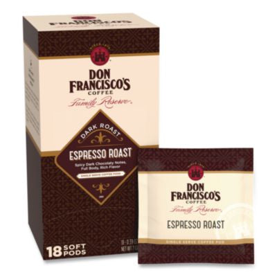 GVNFGS14507 Espresso Roast Soft Pods, 18/Box F. GAVINA & SONS INC
