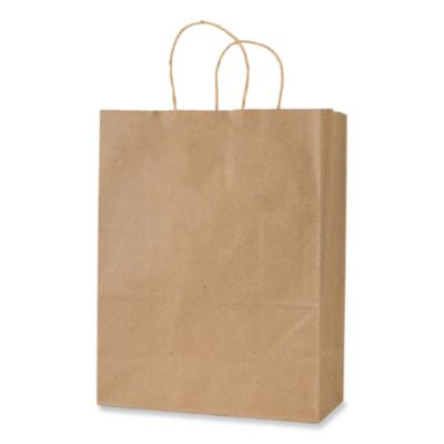 IBSKRFTW18719 Get Reddi Paper Bags, Mega Size, 70# Basis Weight, Twisted Rope Handles, 18 x 7 x 18.75, Brown, 200/Carton