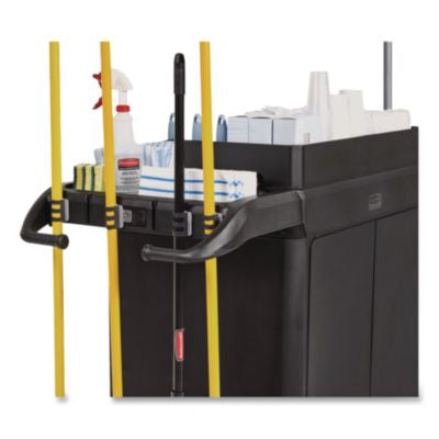 RCP2202589 QuickClips, for Rubbermaid Commercial FG618900BLA/2202581, Resin, Black, 6/Carton RUBBERMAID COMMERCIAL PROD.