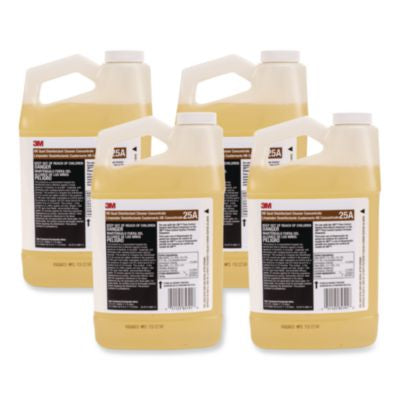MMM25ACT HB Quat Disinfectant Cleaner Concentrate 25A, 0.5 gal Bottle, 4/Carton 3M/COMMERCIAL TAPE DIV.