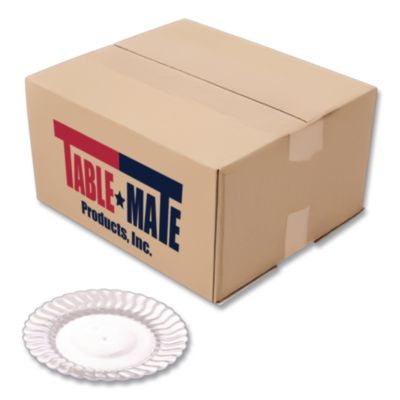 TBL206CL Flairware Flared Dessert Plate, 6" dia, Clear, 180/Carton