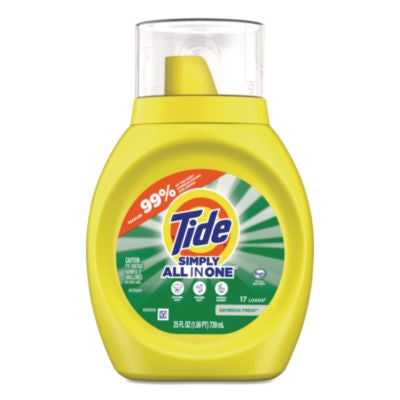 PGC90391 Simply All-In-One Liquid Laundry Detergent, Daybreak Fresh, 25 oz Bottle, 6/Carton PROCTER & GAMBLE