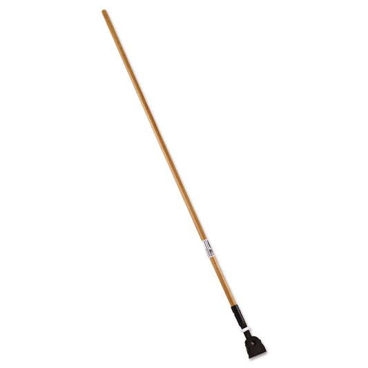RCPM116 Snap-On Hardwood Dust Mop Handle, 1.5" dia x 60", Natural