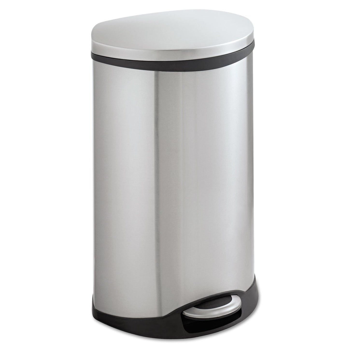 SAF9903SS Step-On Medical Receptacle, 12.5 gal, Steel, Stainless Steel Safco