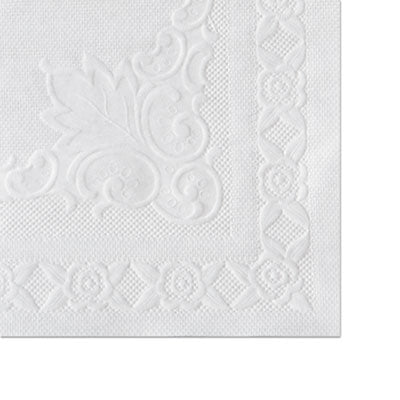 HFM601SE1014 Placemats with Embossed Surface, Straight Edges, 14" x 10", White, 1,000/Carton