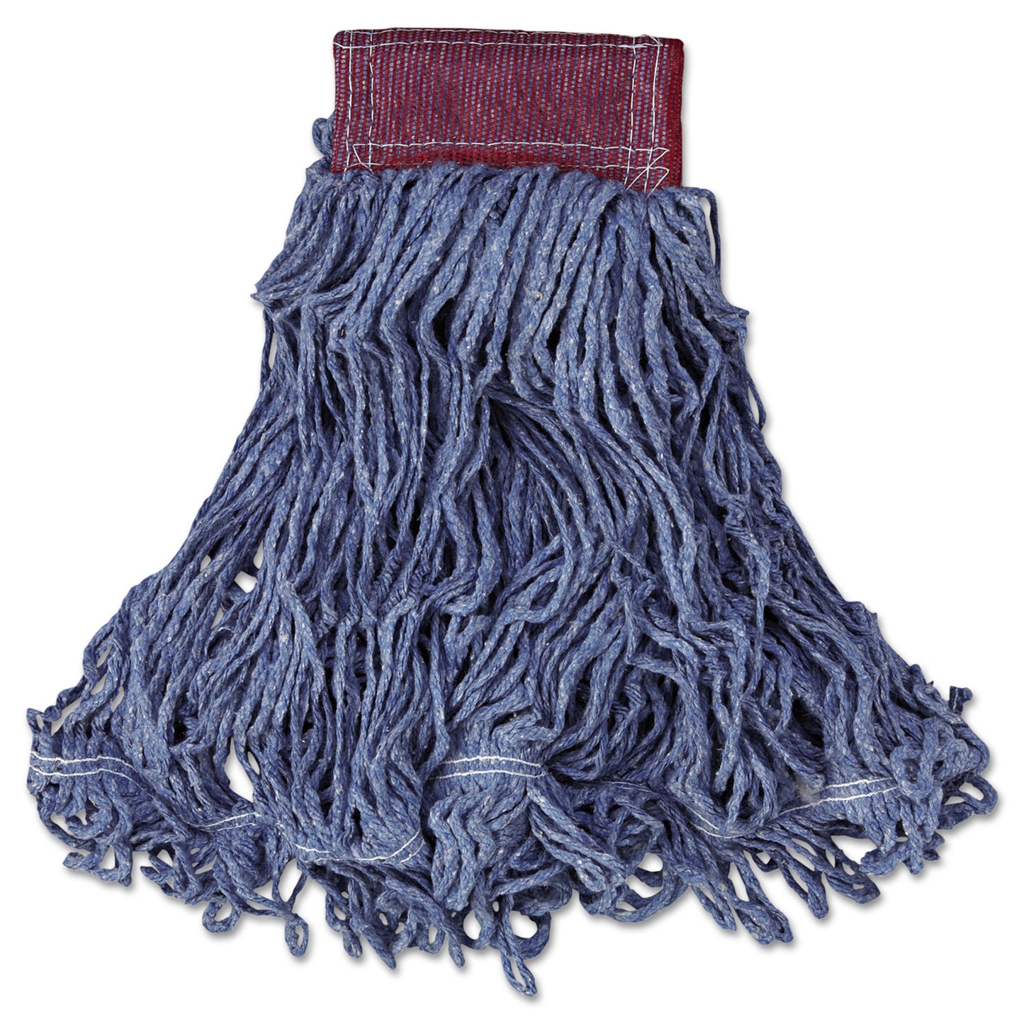 RCPD253BLUEA Super Stitch Blend Mop Head, Cotton/Synthetic, Large, Blue RUBBERMAID COMMERCIAL PROD.