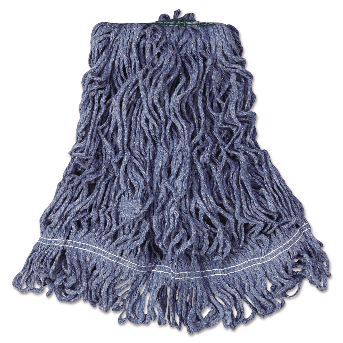 RCPD212BLU Super Stitch Blend Mop Heads, Cotton/Synthetic, Medium, Blue, 6/Carton RUBBERMAID COMMERCIAL PROD.