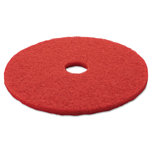 MMM08395 Low-Speed Buffer Floor Pads 5100, 20" Diameter, Red, 5/carton