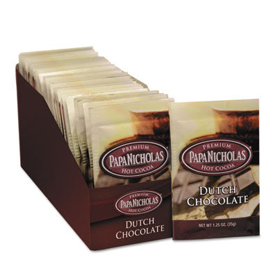 PCO79224 Premium Hot Cocoa, Dutch Chocolate, 24/carton PAPANICHOLAS COFFEE
