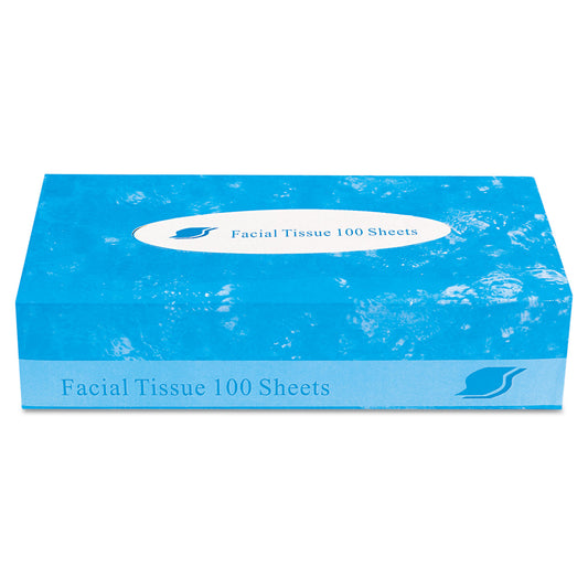 GENFACIAL30100 Boxed Facial Tissue, 2-Ply, White, 100 Sheets/Box, 30 Boxes/Carton