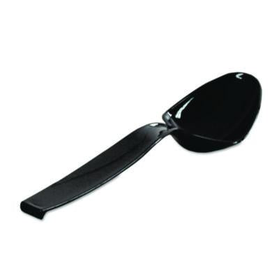 WNAA7SPBL Caterline Plastic Serving Spoons, 9", Black, 144/Carton
