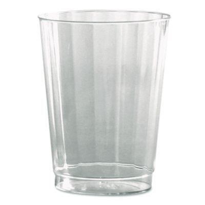 WNACC10240 Classic Crystal Plastic Tumblers, 10 Oz, Clear, Fluted, Tall, 20/pack, 12 Packs/carton