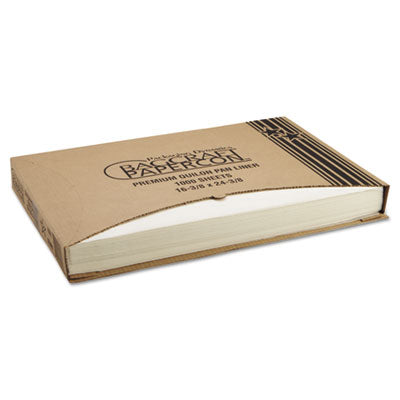BGC030001 Premium Grease-Proof Quilon Pan Liners, 16.38 x 24.38, White, 1,000/Carton BAGCRAFT