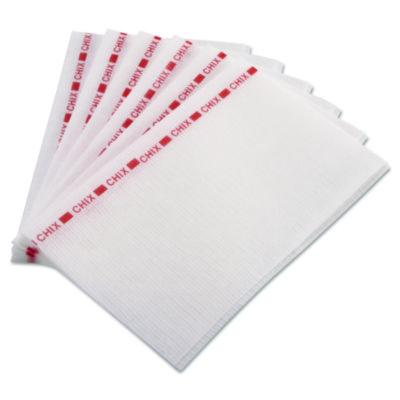 CHI8242 Food Service Towels, 13 X 21, Red/white, 150/carton