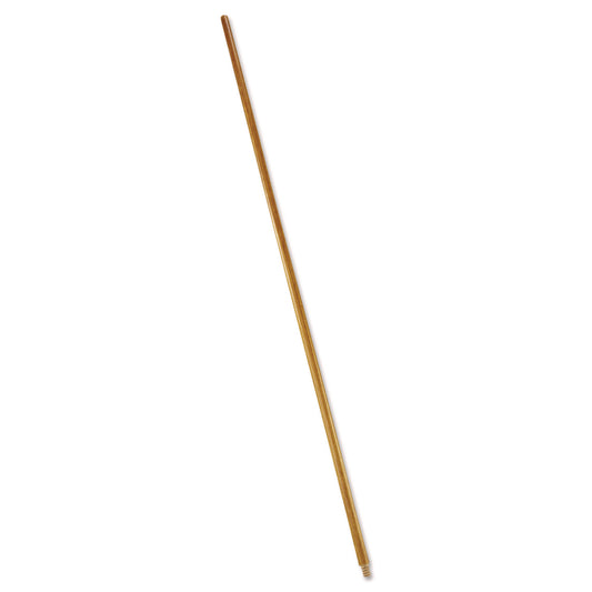 RCP6361 Wood Threaded-Tip Broom/Sweep Handle, 0.94" dia x 60", Natural