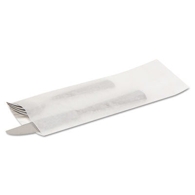 BGC300039 Silverware Bags, 2.25" x 10" x 10", Translucent White, 2,000/Carton BAGCRAFT