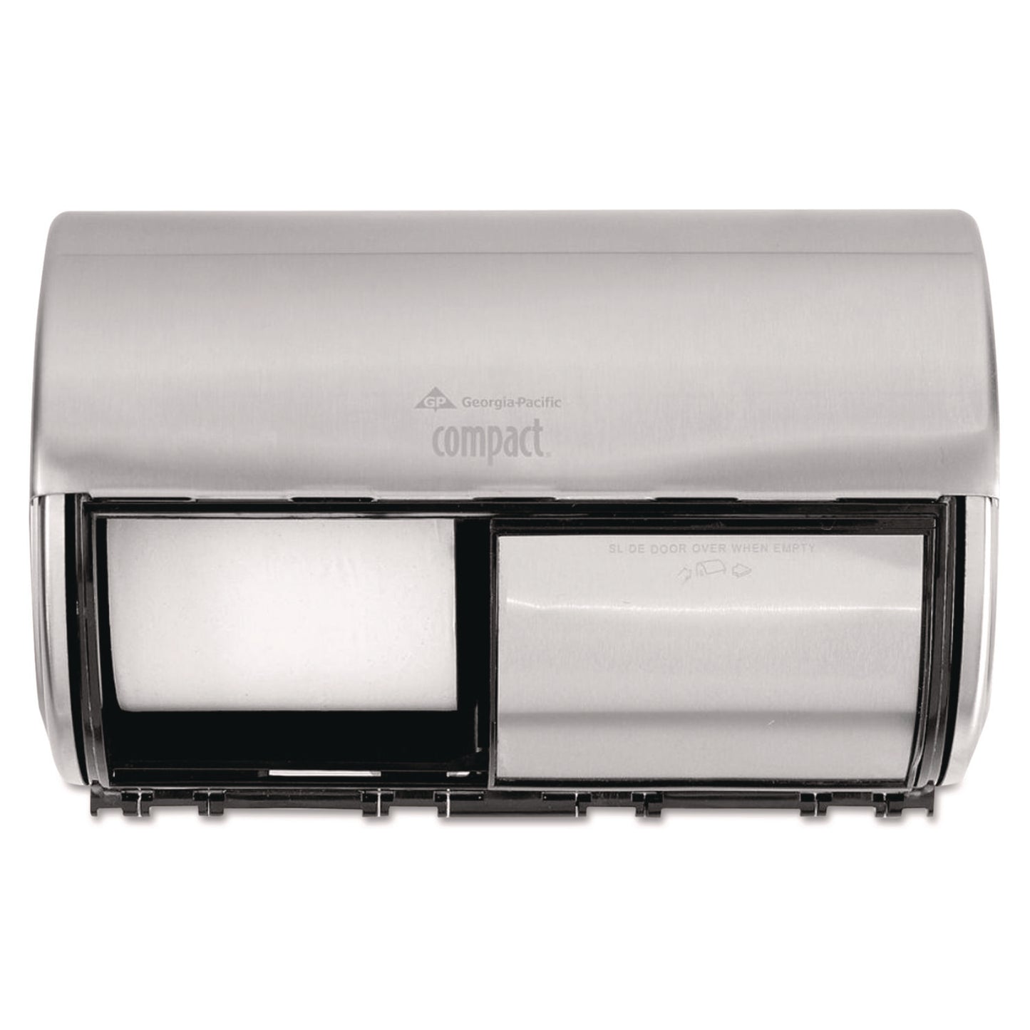 GPC56798 Compact Coreless Side-by-Side Double Roll Tissue Dispenser, 10.13 x 6.75 x 7.13, Stainless Steel