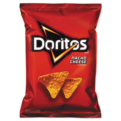 LAY44375 Nacho Cheese Tortilla Chips, 1.75 Oz Bag, 64/carton FRITO-LAY, INC.
