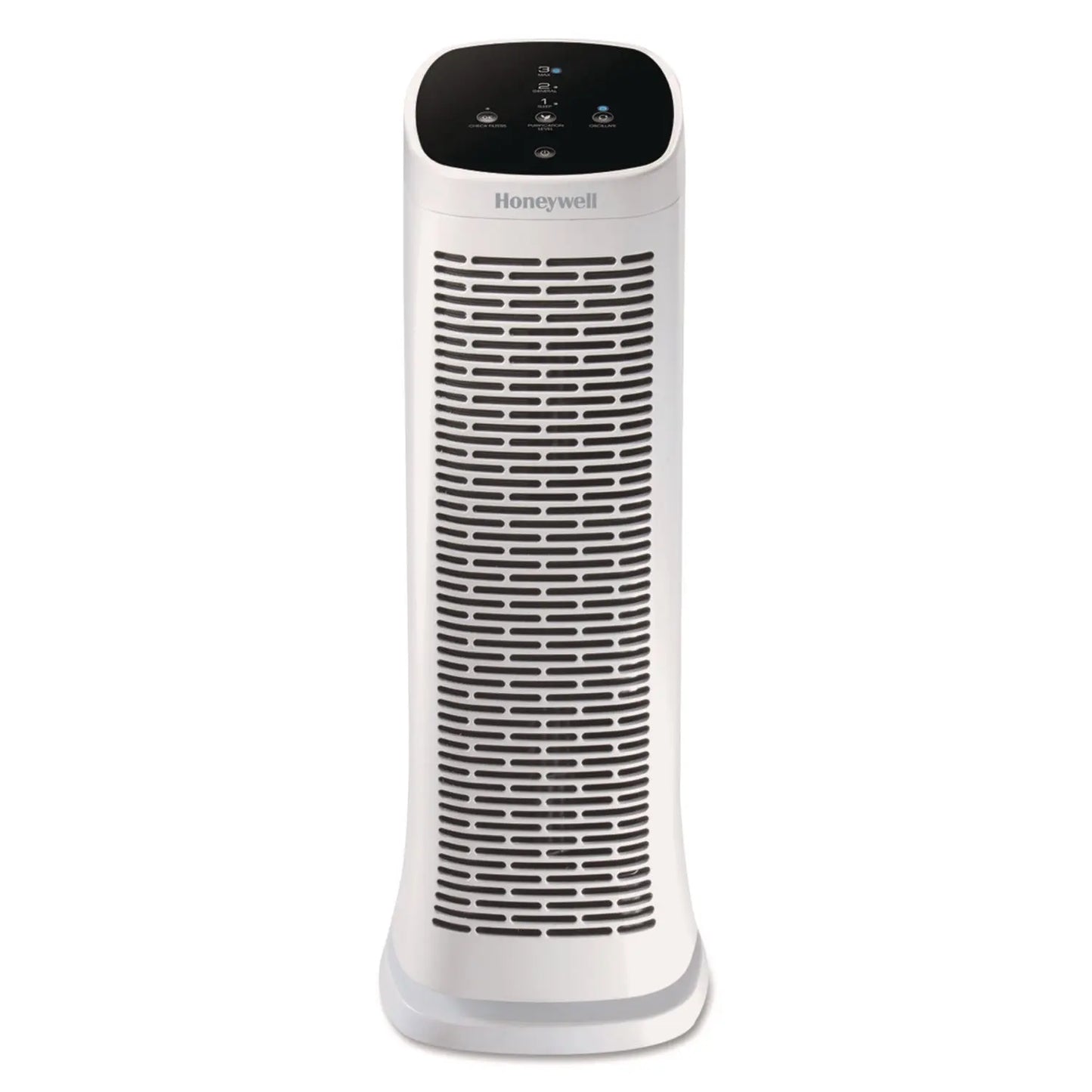 HWLHFD300V1 Air Genius 3 Oscillating Tower Air Purifier with Permanent Washable Filter, 225 sq ft Room Capacity, White Honeywell