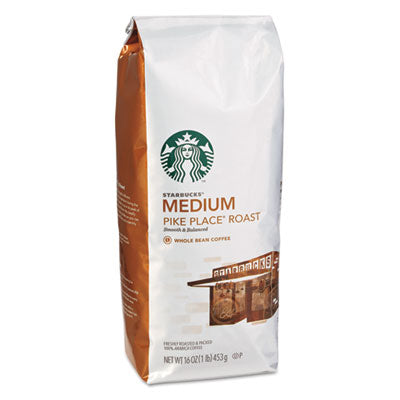 SBK11017854 Whole Bean Coffee, Pike Place Roast, 1 Lb Bag STARBUCKS COFFEE COMPANY