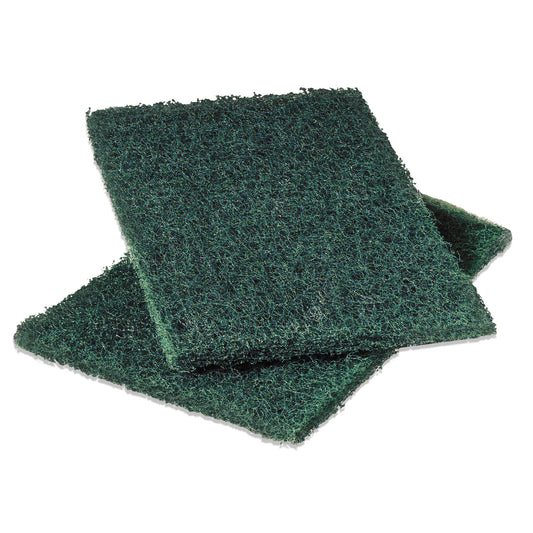 MMM86 Heavy-Duty Scouring Pad 86, 6 X 9, Green, Dozen