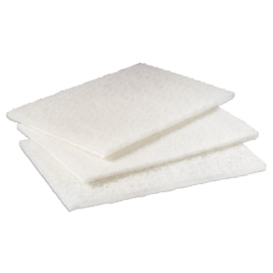 MMM98 Light Duty Cleansing Pad, 6 X 9, White, 20/pack, 3 Packs/carton