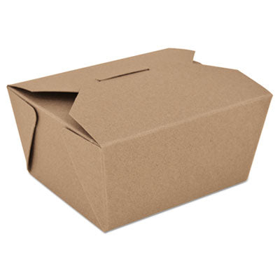 SCH0761 ChampPak Retro Carryout Boxes, #1, 4.38 x 3.5 x 2.5, Brown, Paper, 450/Carton