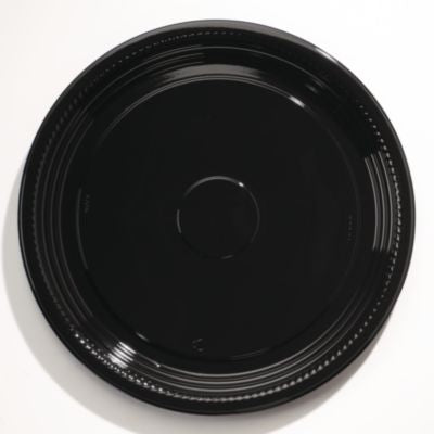 WNAA516PBL Caterline Casuals Thermoformed Platters, 16" Diameter, Black, Plastic, 25/Carton