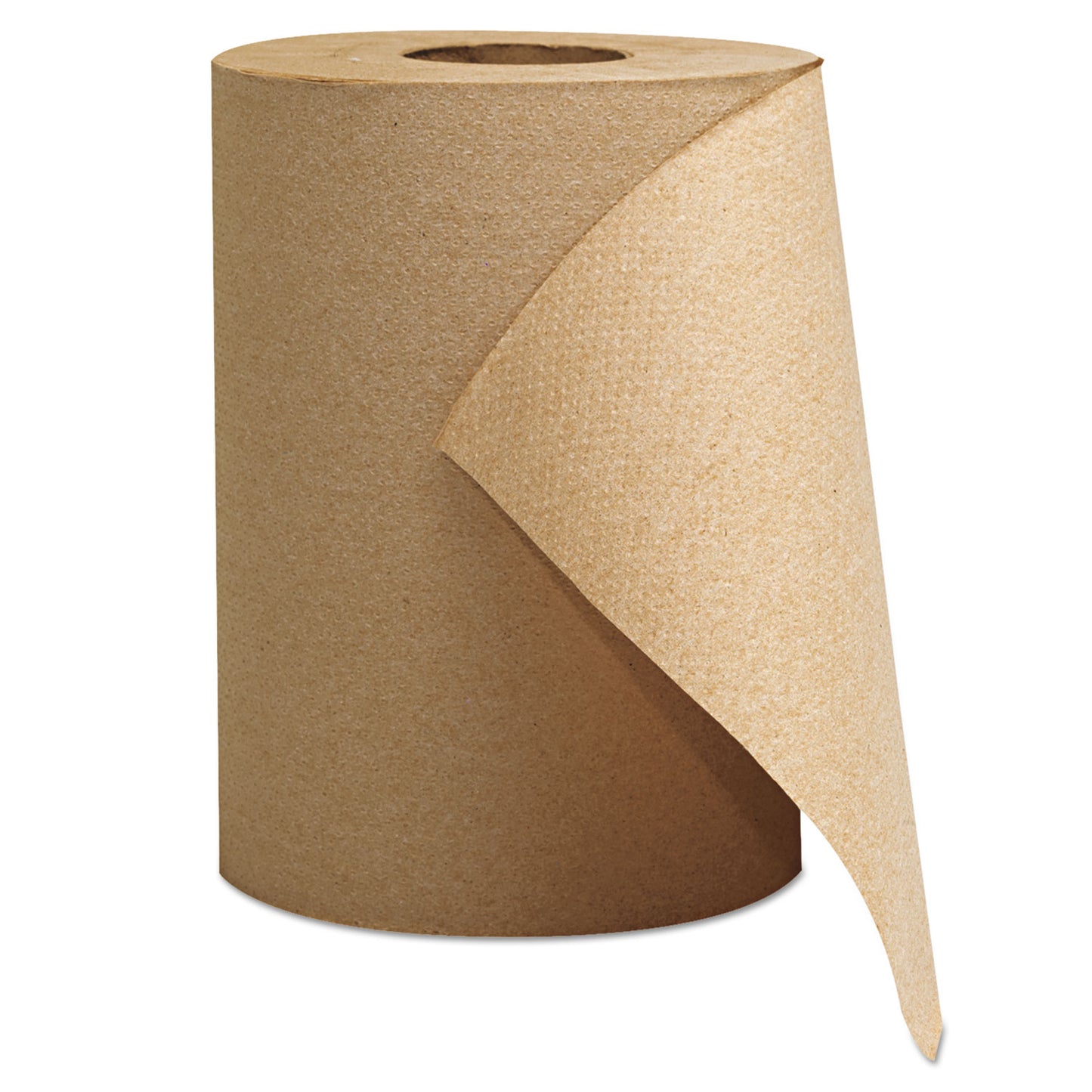 GEN1804 Hardwound Roll Towels, 1-Ply, 8" x 300 ft, Natural, 12 Rolls/Carton GEN