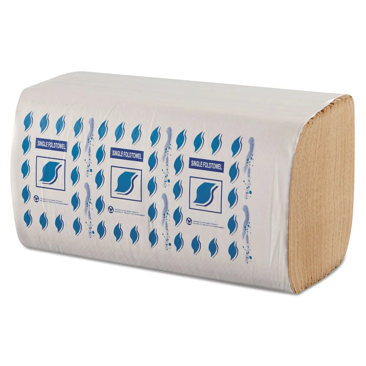 GENSF5001K Single-Fold Paper Towels, 1-Ply, 9 x 9.25, Kraft, 334/Pack, 12 Packs/Carton GEN