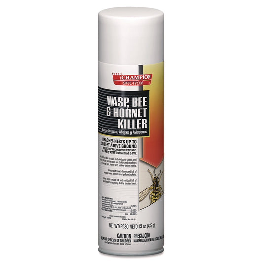 CHP5108 Champion Sprayon Wasp, Bee and Hornet Killer, 15 oz Aerosol Spray, 12/Carton