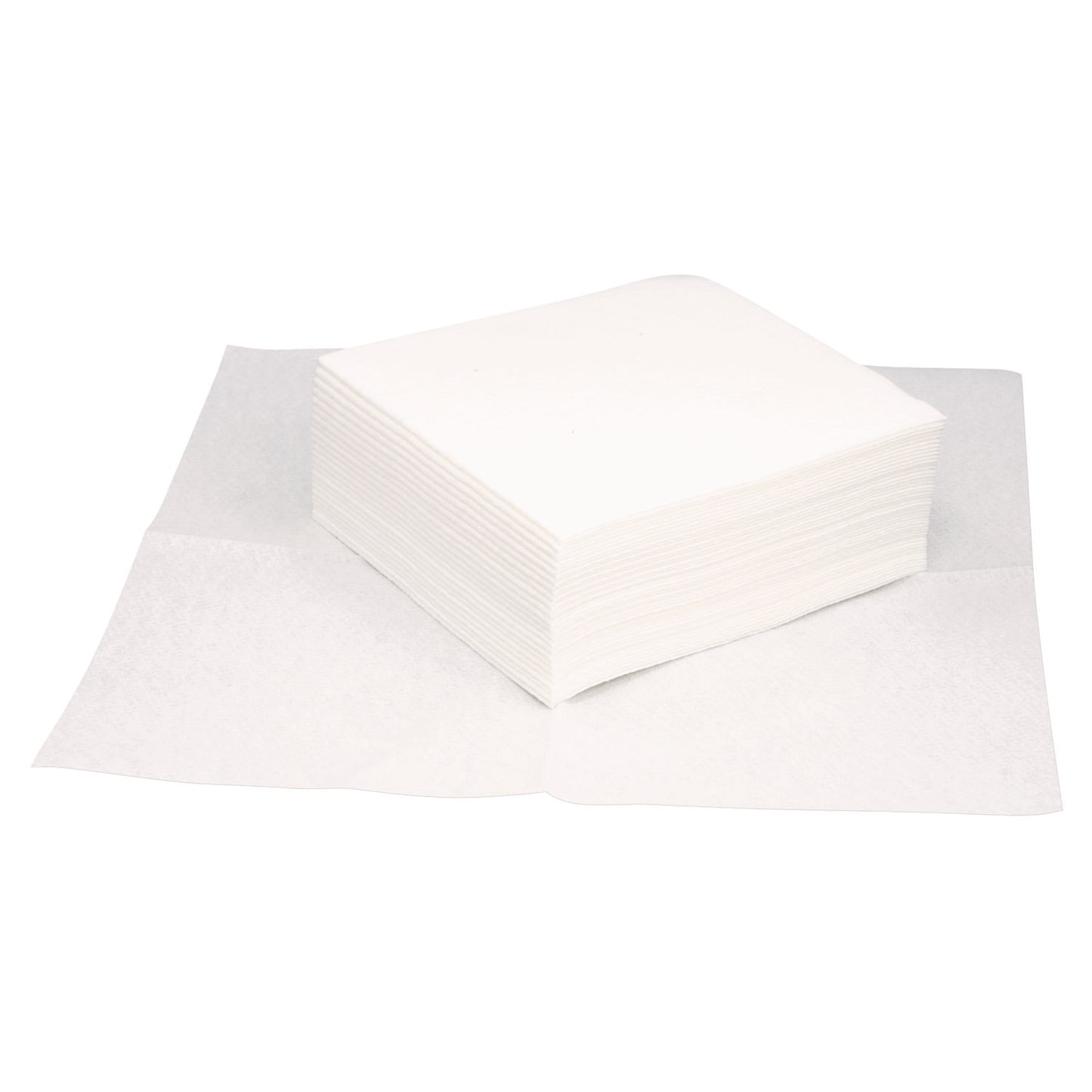 HOSGOA5500 TASKBrand Grease and Oil Wipers, Quarterfold, 12 x 13.25, White, 50/Pack, 16 Packs/Carton