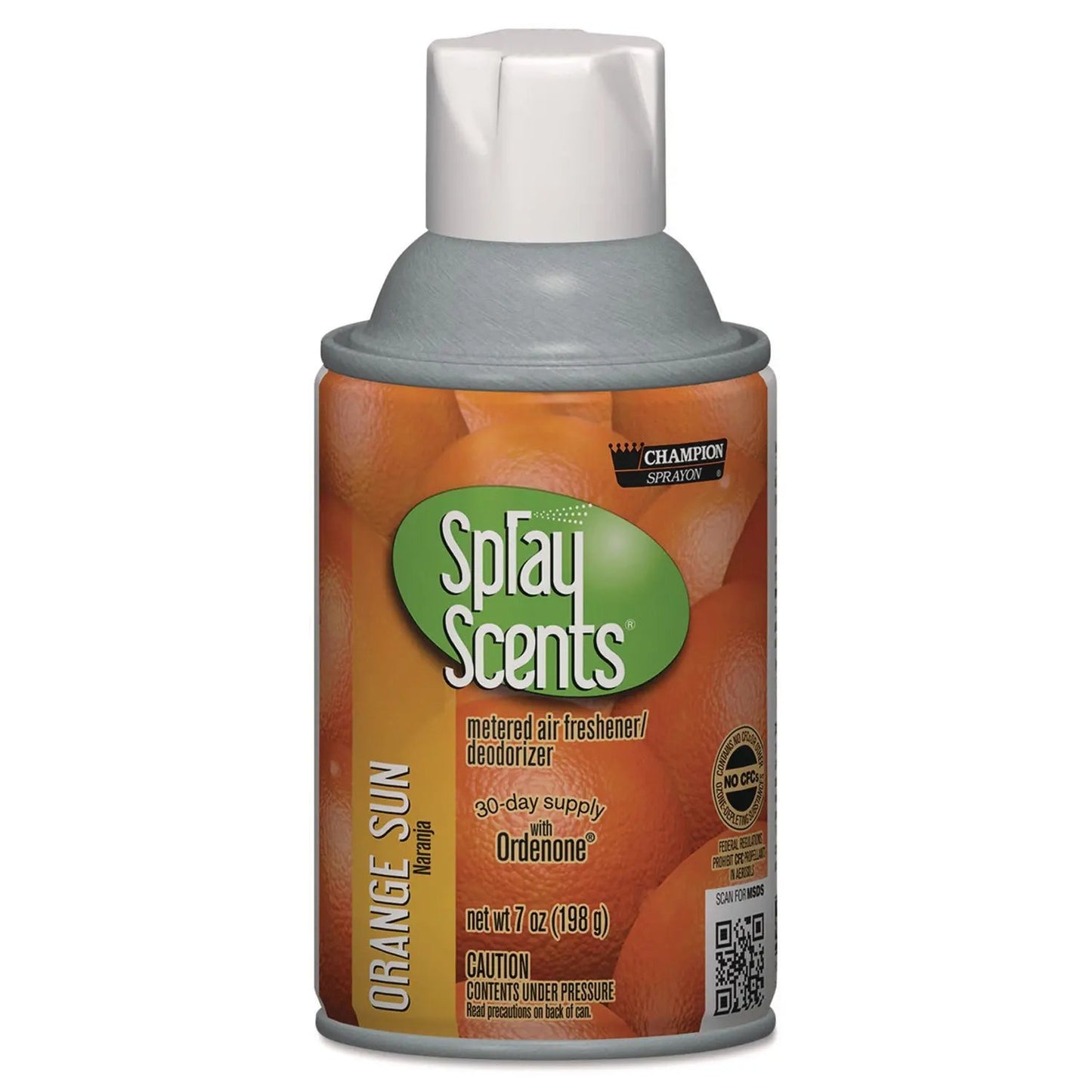 CHP5182 Champion Sprayon SPRAYScents Metered Air Freshener Refill, Orange Sun, 7 oz Aerosol Spray 12/Carton Chase Products