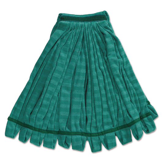 RCPT81206GRE Tube Mop, Microfiber, Green, Medium, 1" Green Headband
