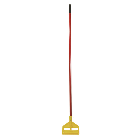 RCPH146RED Invader Fiberglass Side-Gate Wet-Mop Handle, 1" dia x 60", Red/Yellow