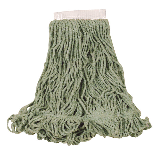 RCPD253GRE Super Stitch Blend Mop Heads, Cotton/Synthetic, Large, Green