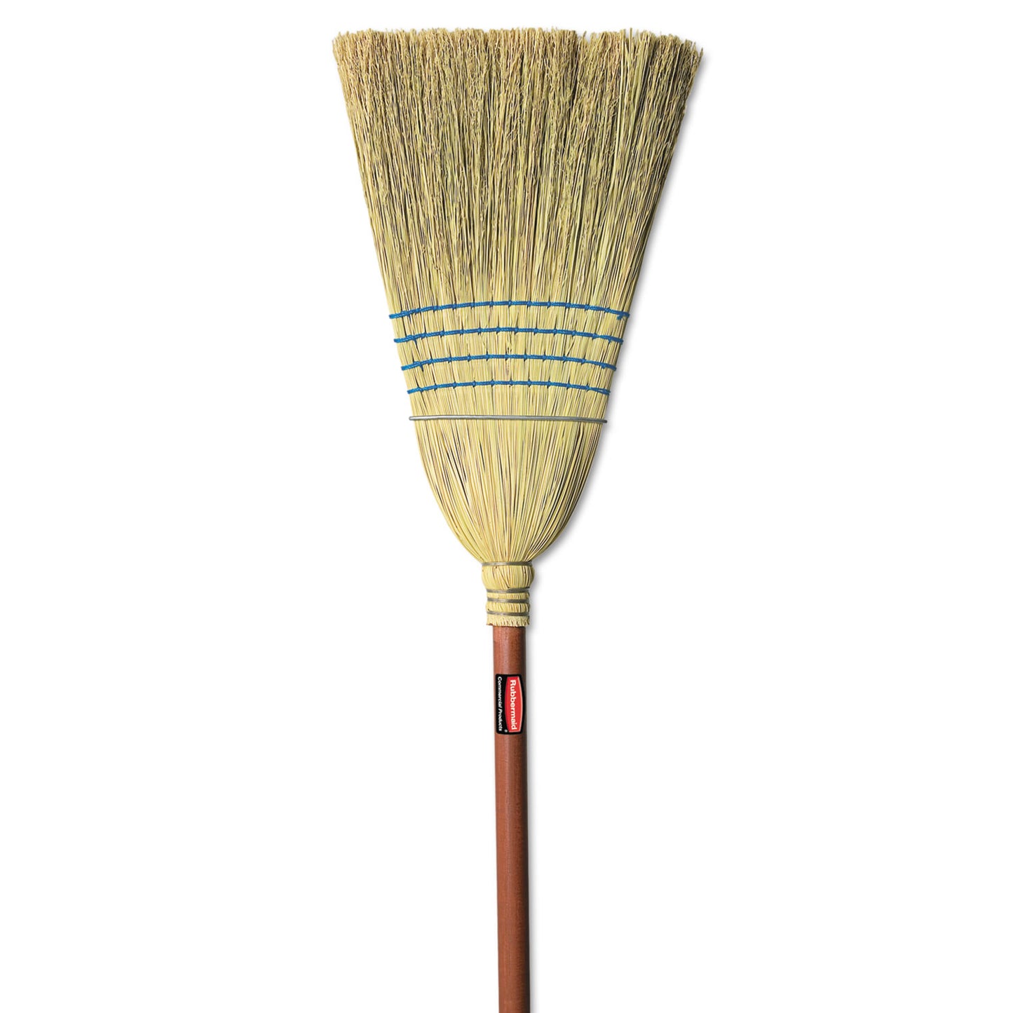 RCP6383 Corn-Fill Broom, Corn Fiber Bristles, 38" Overall Length, Blue RUBBERMAID COMMERCIAL PROD.