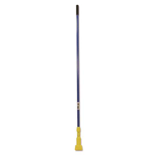RCPH246BLU Gripper Fiberglass Mop Handle, 1" dia x 60", Blue/Yellow