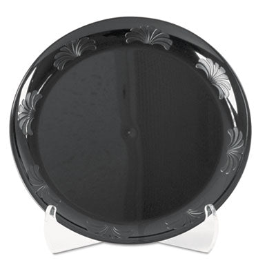 WNADWP10144BK Designerware Plastic Dinnerware, Plates, 10.25" dia, Black, 10/Pack, 18 Packs/Carton