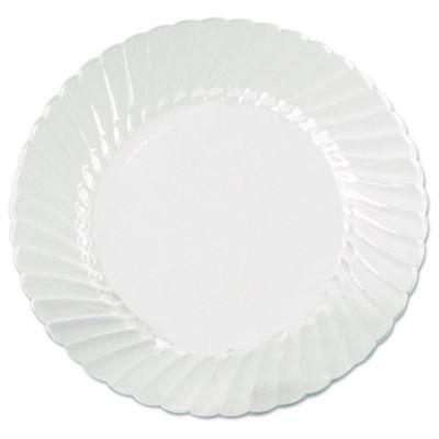 WNACW6180 Classicware Plates, Plastic, 6" Dia, Clear, 18/bag, 10 Bags/carton