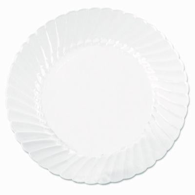 WNACW10144 Classicware Plates, Plastic, 10.25" Dia, Clear, 18/bag, 8 Bags/carton