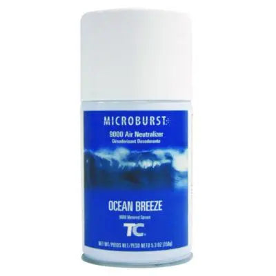RCP4012471 Tc Microburst 9000 Air Freshener Refill, Ocean Breeze, 5.3 Oz Aerosol Spray, 4/carton RUBBERMAID COMMERCIAL PROD.