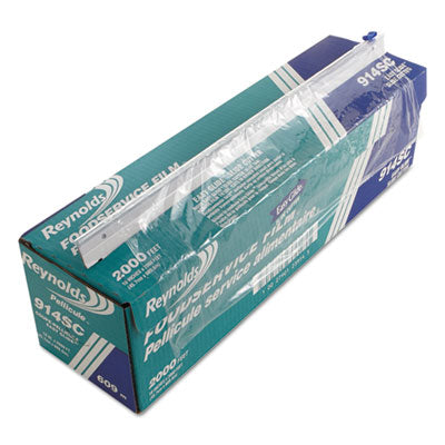 RFP914SC PVC Food Wrap Film Roll in Easy Glide Cutter Box, 18" x 2,000 ft REYNOLDS FOOD PACKAGING