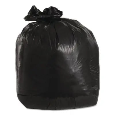 TRNML3036H Low-Density Can Liners, 20 gal, 1.25 mil, 30" x 36", Black, Flat Pack, 100/Carton TRINITY PLASTICS INC.